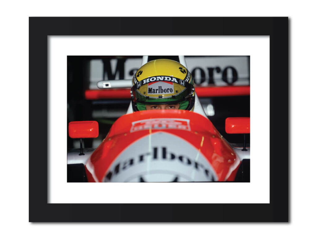 Ayrton Senna F1 Racing Poster Painting Tenorarts