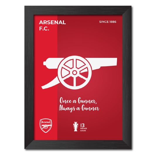 Arsenal Football Club Gunners Logo Poster Framed Painting