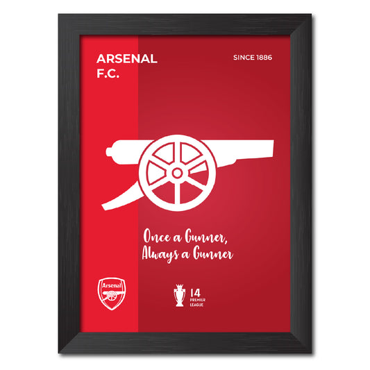 Arsenal Football Club Gunners Logo Poster Framed Painting