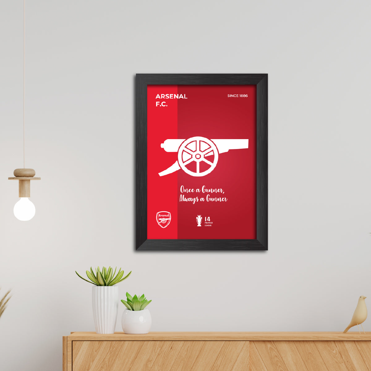Arsenal Football Club Gunners Logo Poster Framed Painting