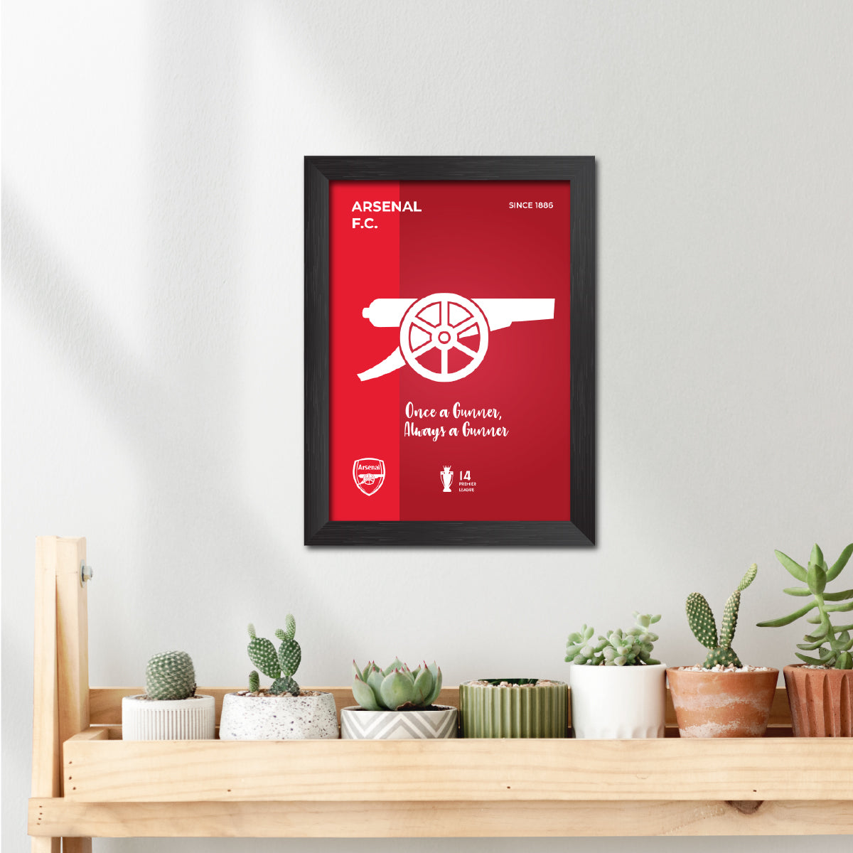 Arsenal Football Club Gunners Logo Poster Framed Painting