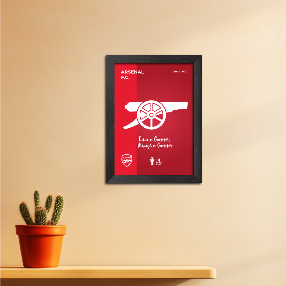 Arsenal Football Club Gunners Logo Poster Framed Painting