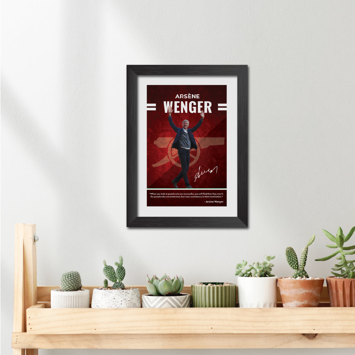 Arsene Wenger Quotes Arsenal Football Club Poster Framed Painting