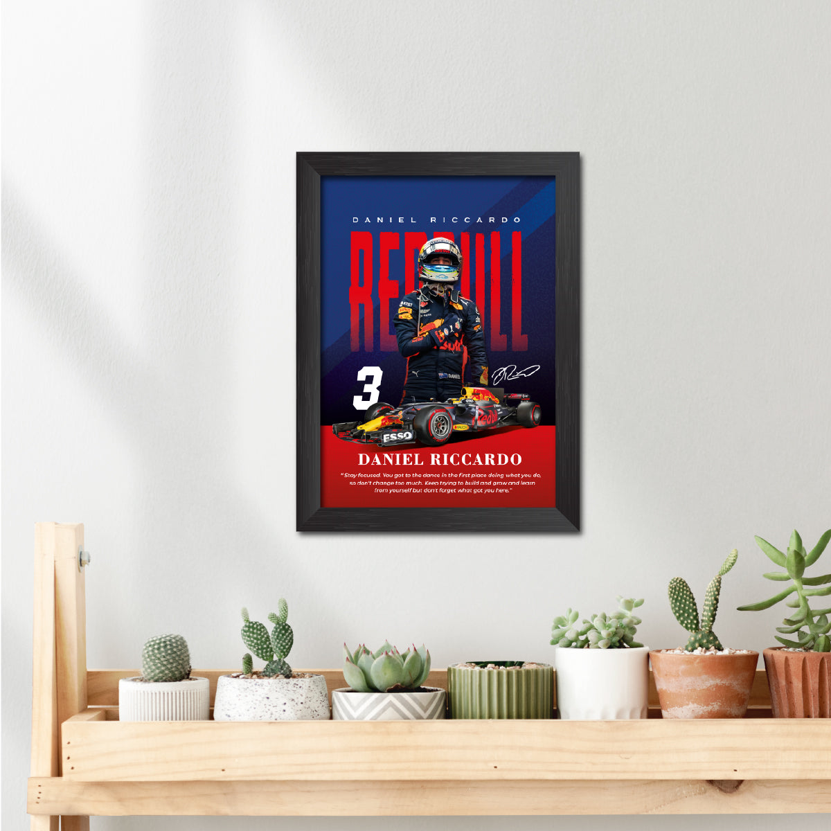 Daniel Riccardo Quotes F1 Racing Poster Framed Painting