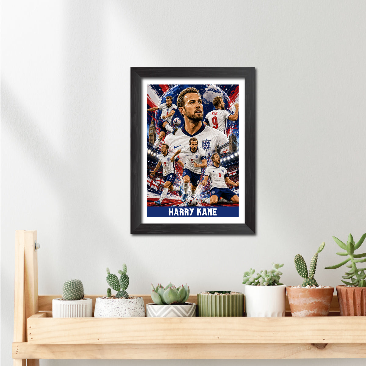 Harry Kane England Football Poster Worldcup Themed Photo Frame Painting