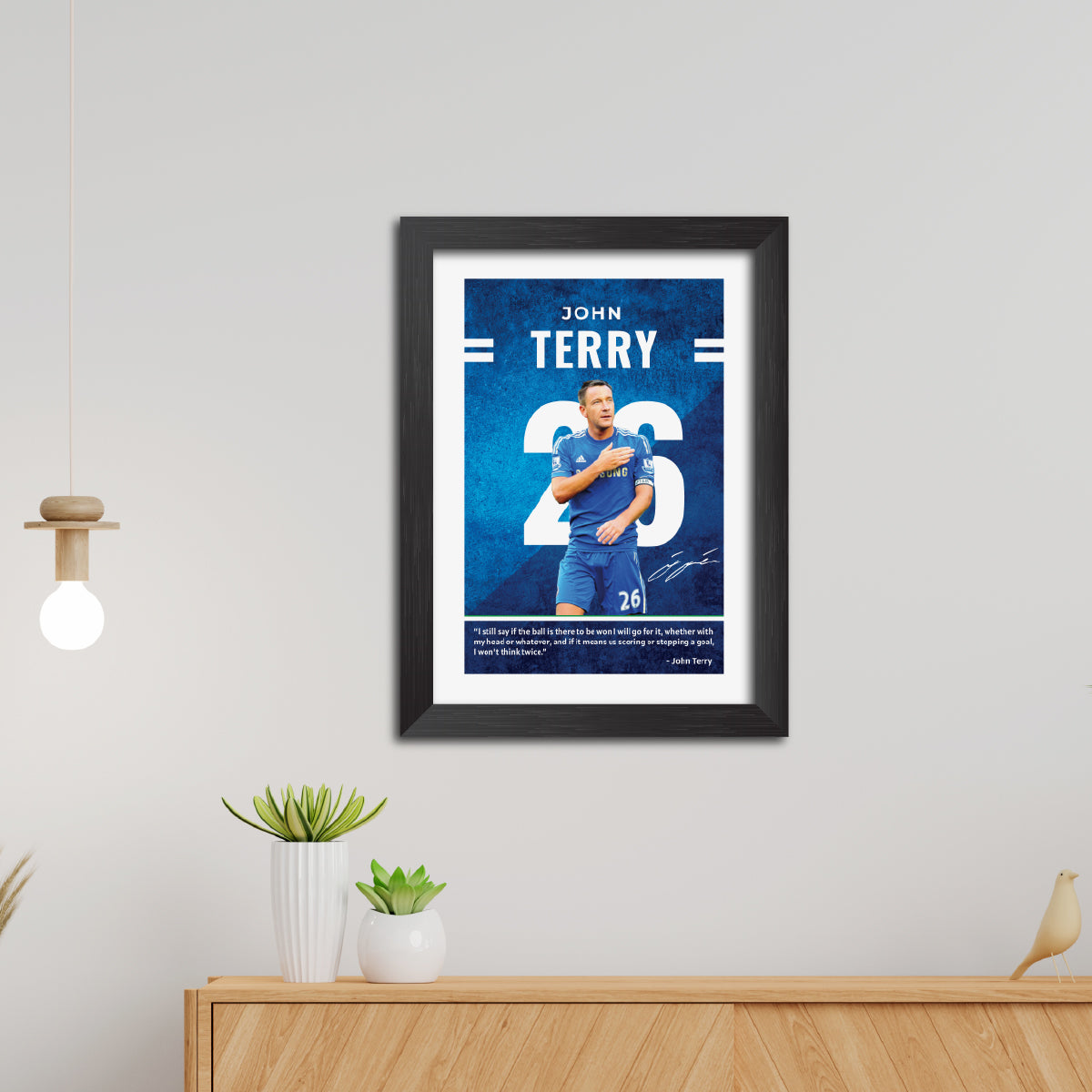 John Terry  Quotes Chelsea Football Club Poster Framed Painting