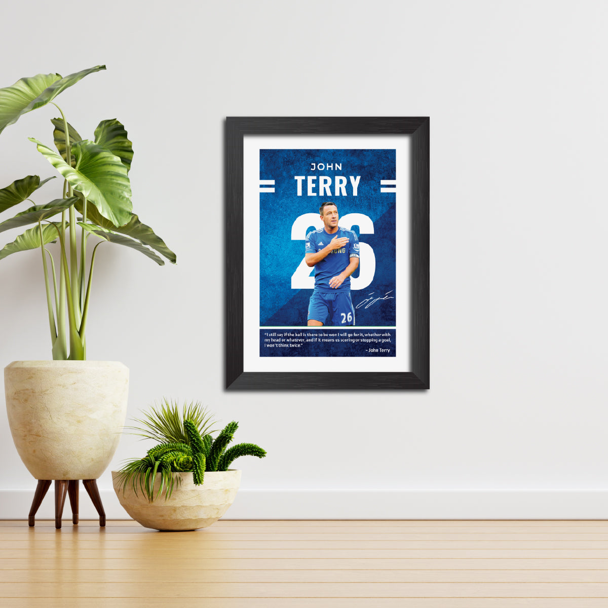 John Terry  Quotes Chelsea Football Club Poster Framed Painting