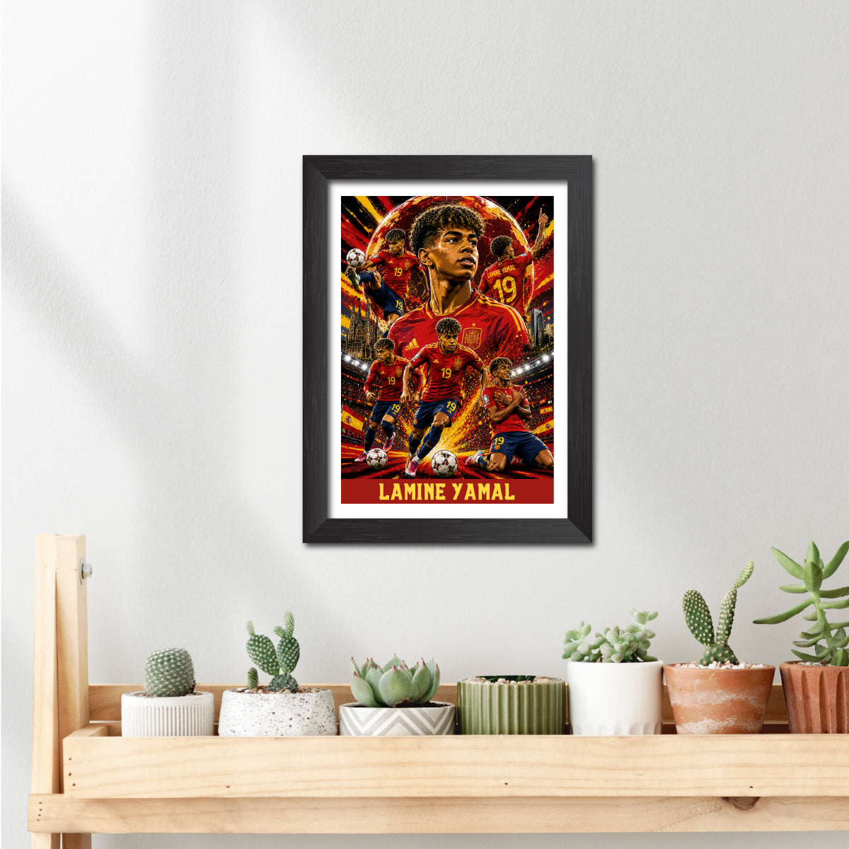 Lamine Yamal Spain Football Poster Worldcup Themed Photo Frame Painting