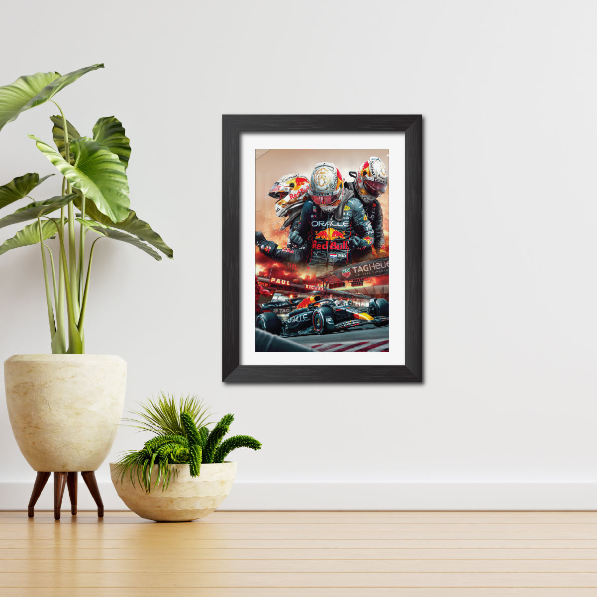 Max Verstappen F1 Racing Poster Framed Painting