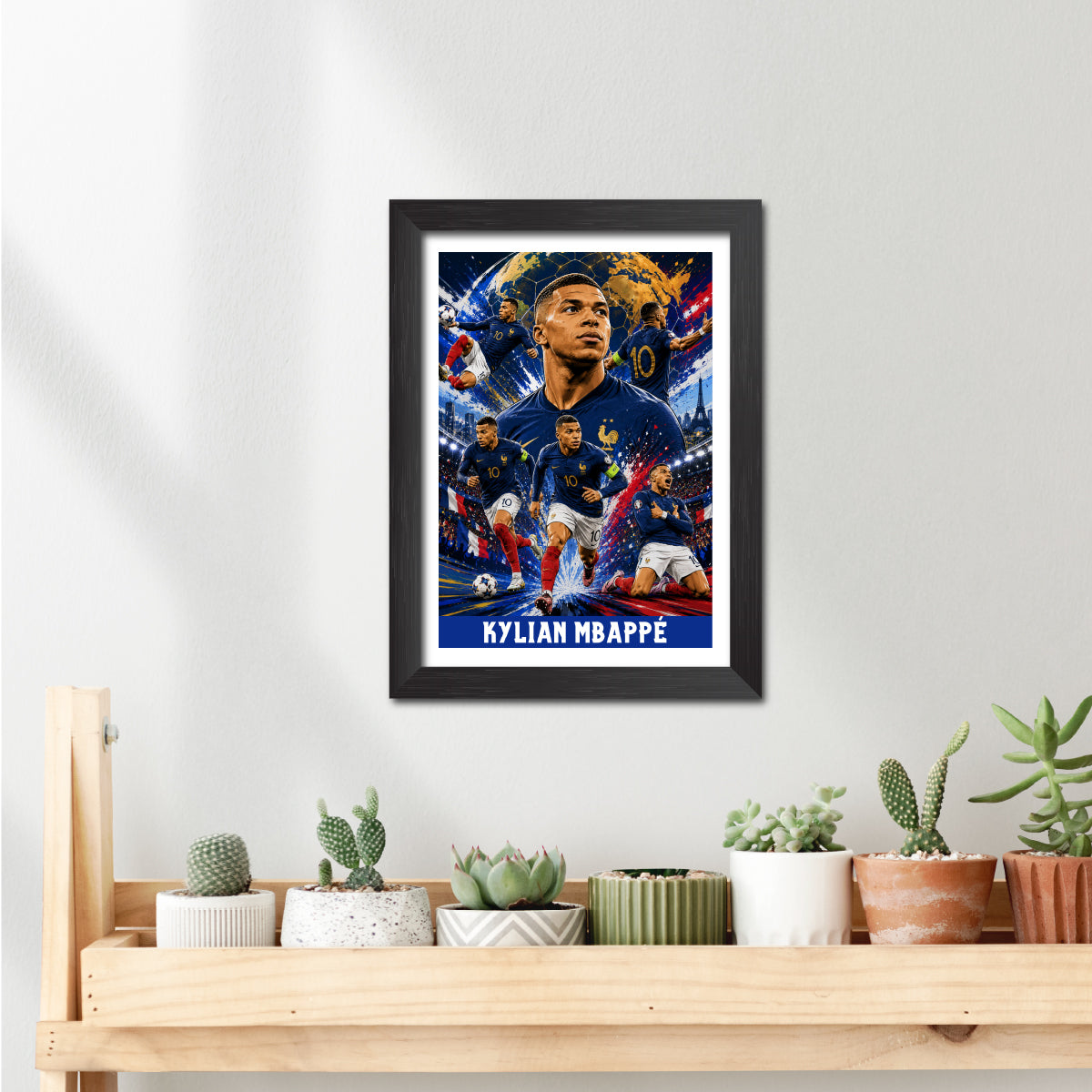 Kylian Mbappe France Football Poster Worldcup Themed Photo Frame Painting