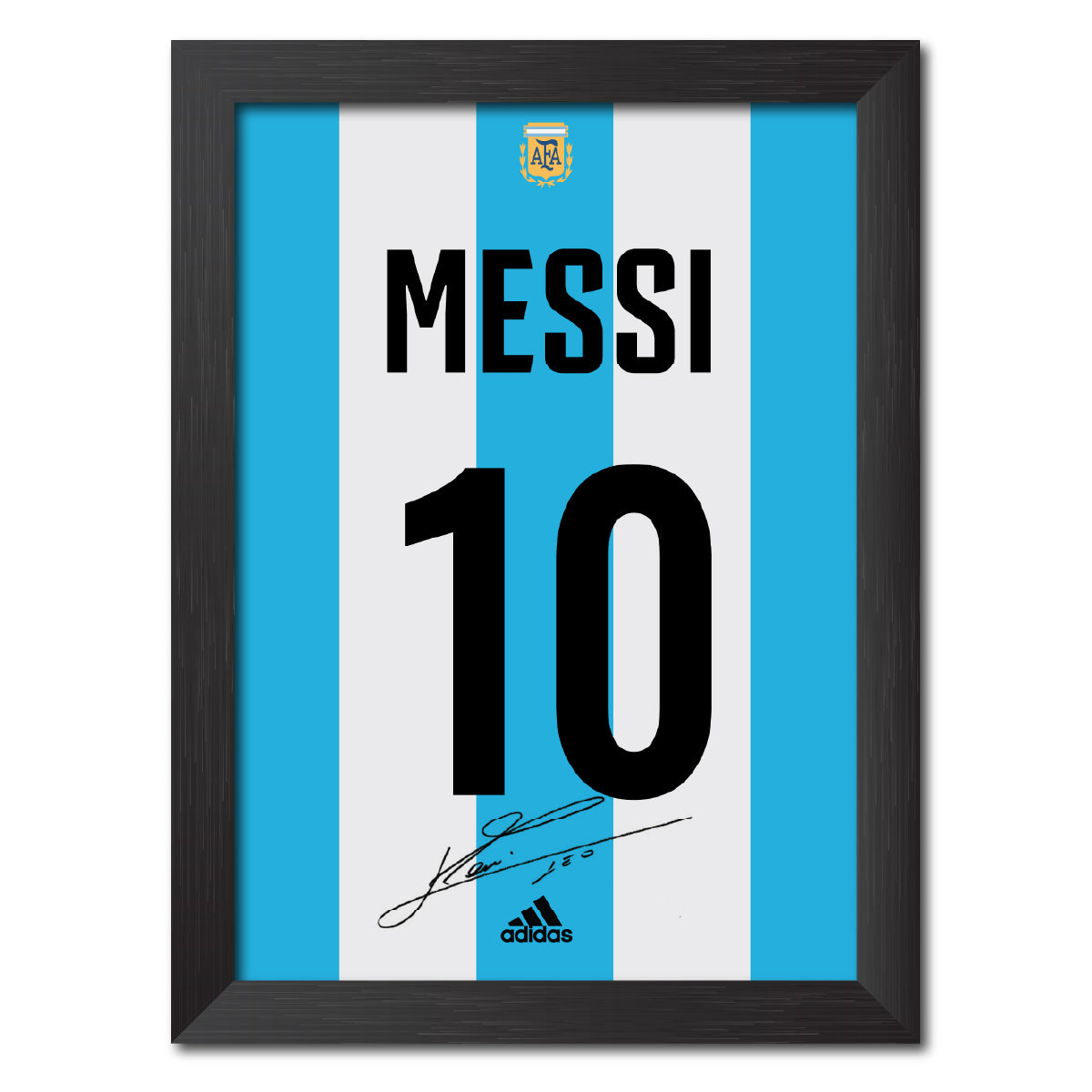 Lionel Messi Argentina Football Jersey Printed Poster Framed Painting
