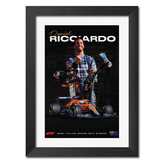 Daniel Riccardo F1 Racing Poster Framed Painting