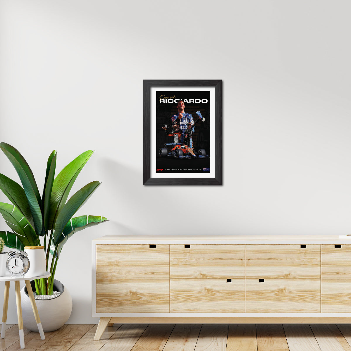 Daniel Riccardo F1 Racing Poster Framed Painting