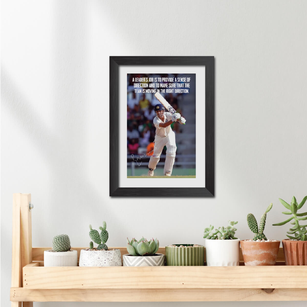 Rahul Dravid Quotes India Cricket Team Poster Framed Painting