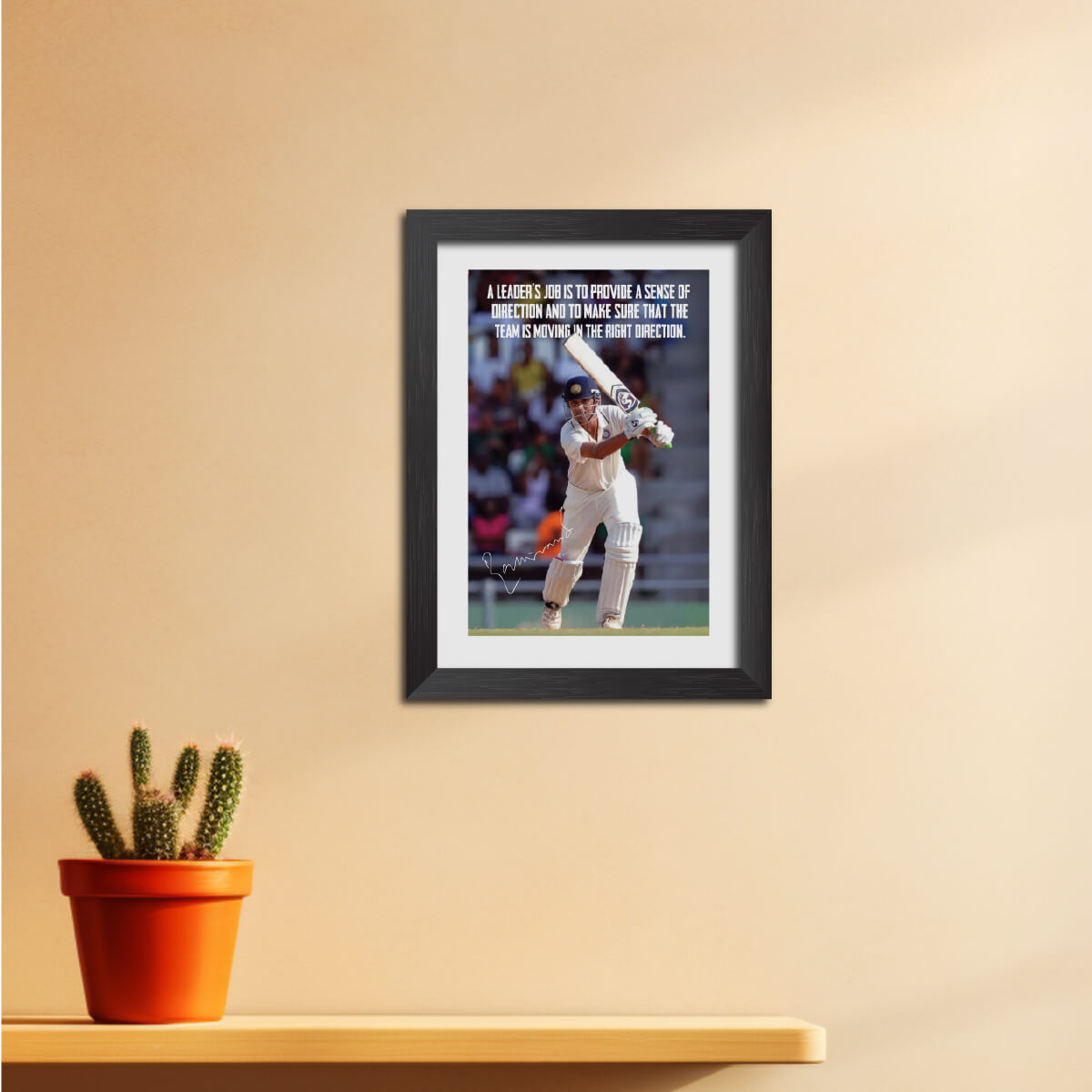 Rahul Dravid Quotes India Cricket Team Poster Framed Painting