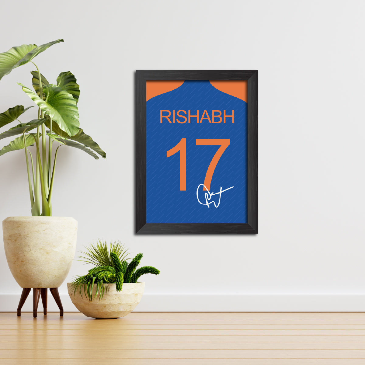 Rishabh Pant T20 Worldcup Jersey Poster Framed Painting