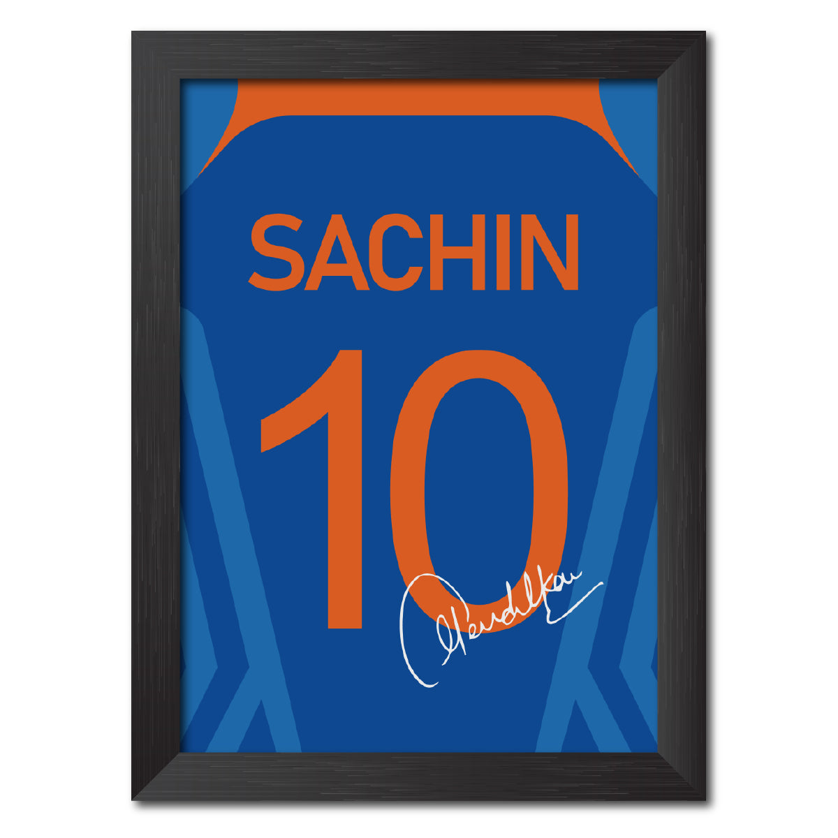 Sachin Tendulkar 2011 Worldcup Jersey Print Poster Framed Painting