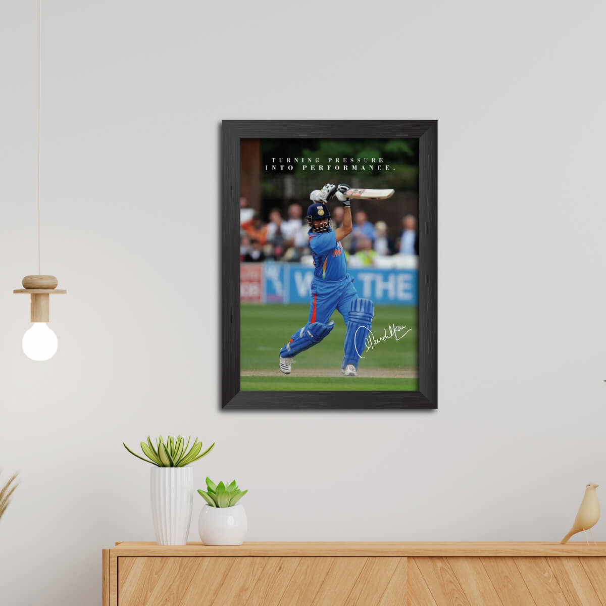 Sachin Tendulkar Quotes India Cricket Team Poster Framed Painting