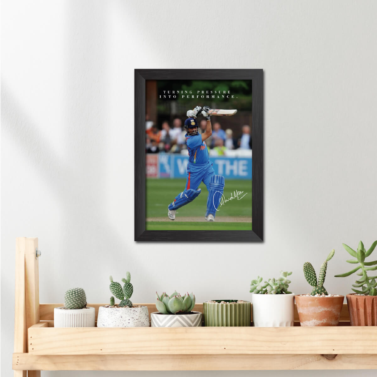 Sachin Tendulkar Quotes India Cricket Team Poster Framed Painting