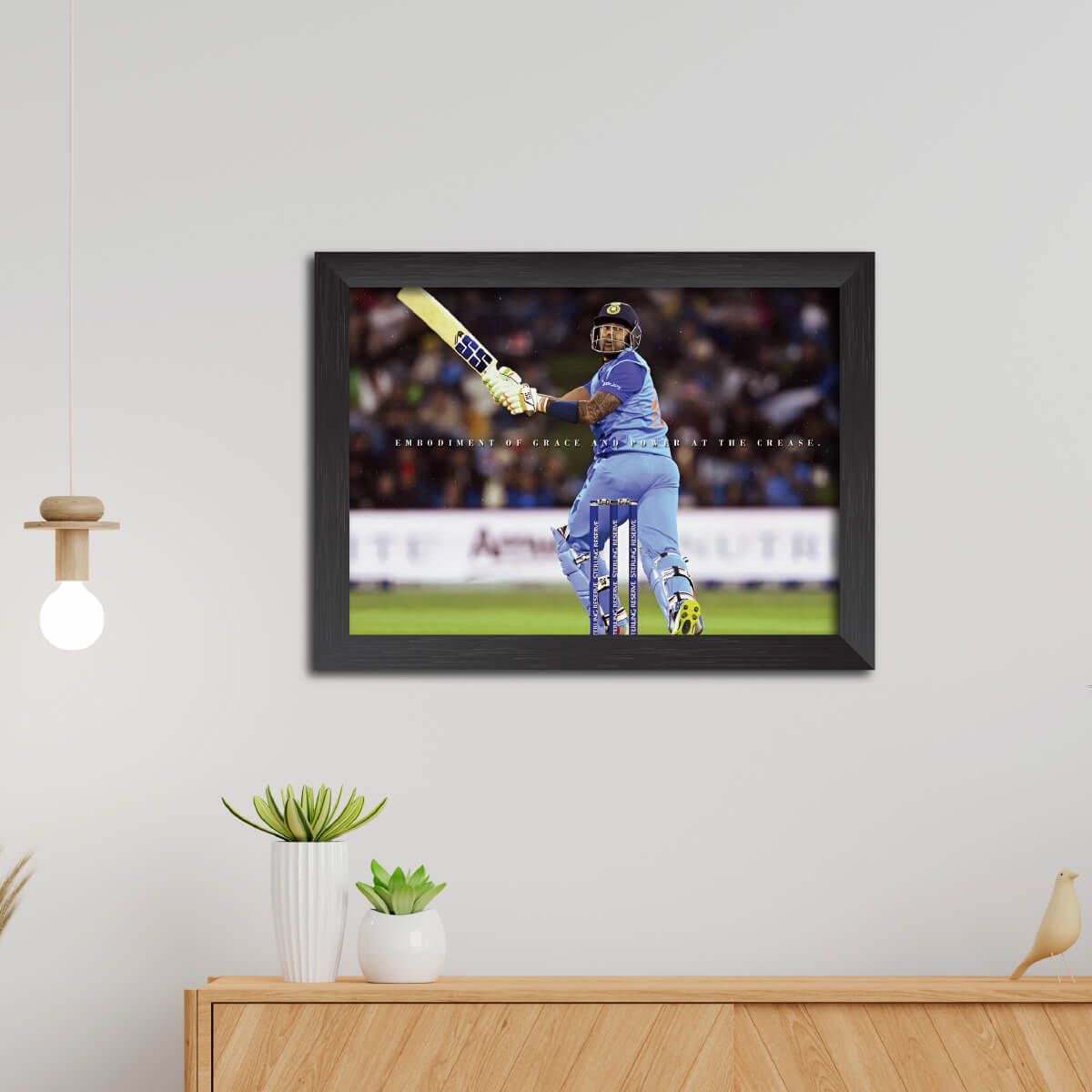 Suryakumar Yadav Quotes India Cricket Team Poster Framed Painting