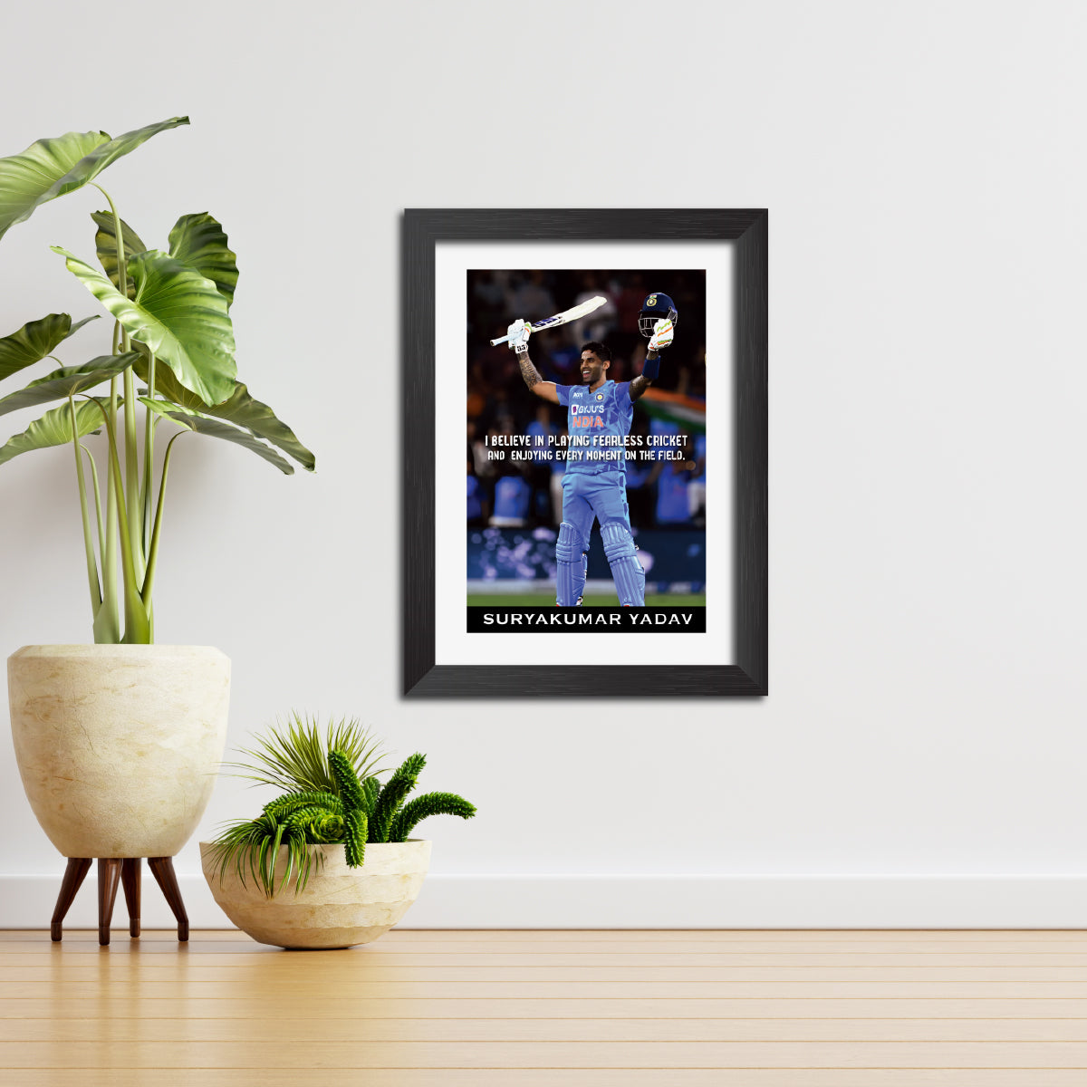 Suryakumar Yadav Quotes India Cricket Team Poster Framed Painting