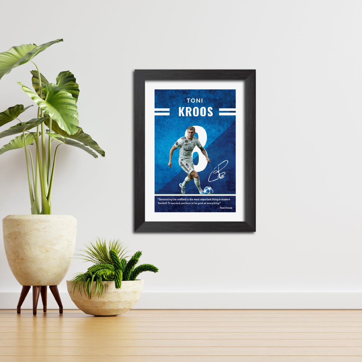 Tony Kroos Quotes Real Madrid Football Poster Framed Painting