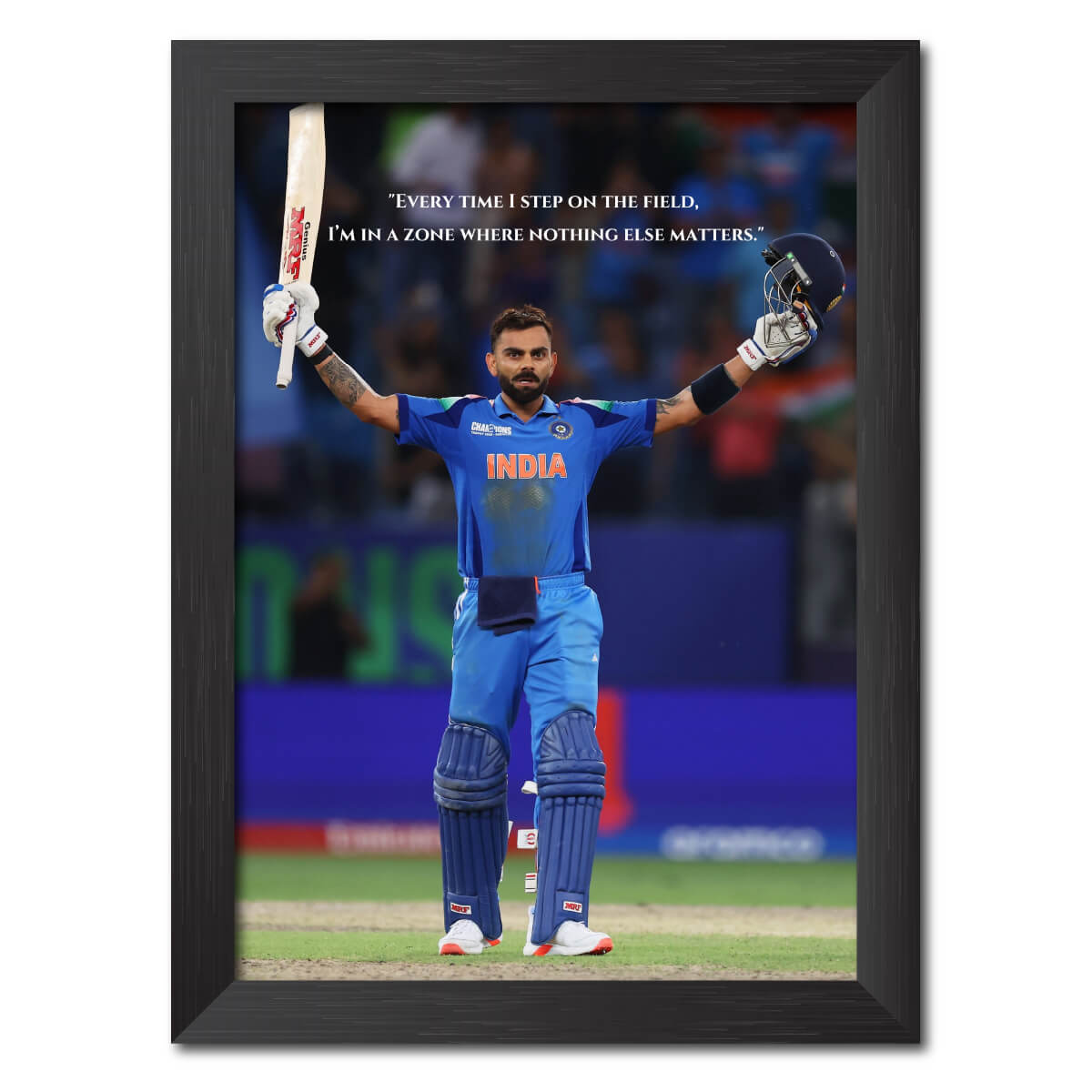 Virat Kohli Quotes India Cricket Team Poster Framed Painting-4
