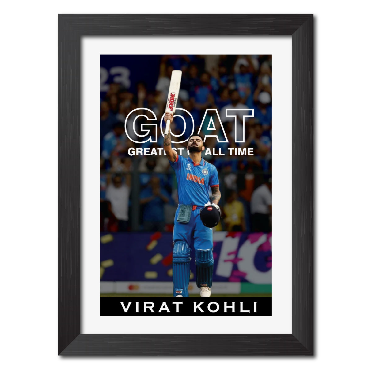 Virat Kohli Quotes India Cricket Team Poster Framed Painting-3
