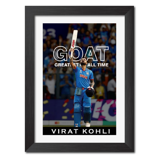 Virat Kohli Quotes India Cricket Team Poster Framed Painting-3