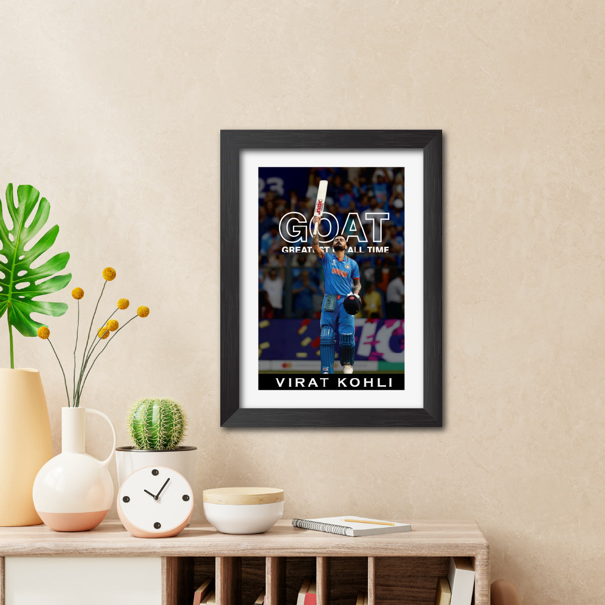 Virat Kohli Quotes India Cricket Team Poster Framed Painting-3