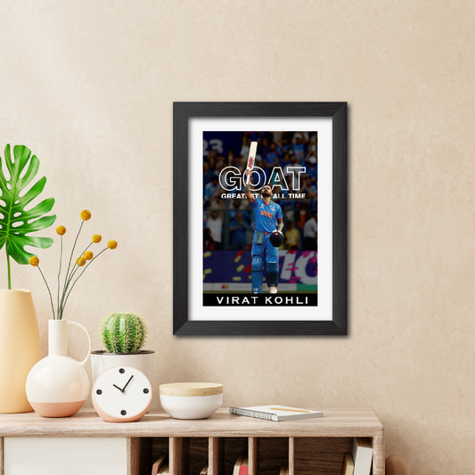 Virat Kohli Quotes India Cricket Team Poster Framed Painting-3