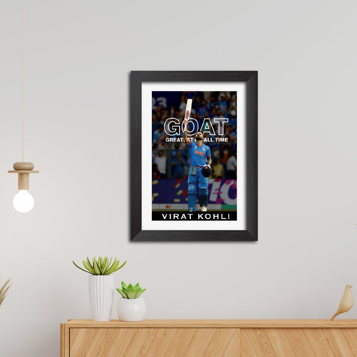 Virat Kohli Quotes India Cricket Team Poster Framed Painting-3