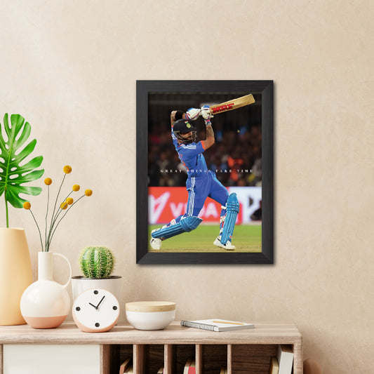 Virat Kohli Quotes India Cricket Team Poster Framed Painting-1