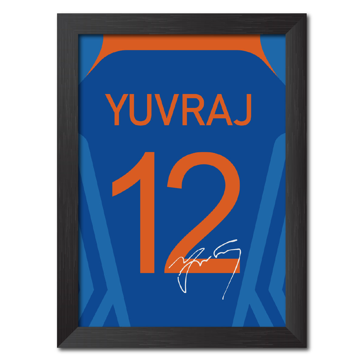 Yuvraj Singh 2011 Worldcup Jersey Print Poster Framed Painting
