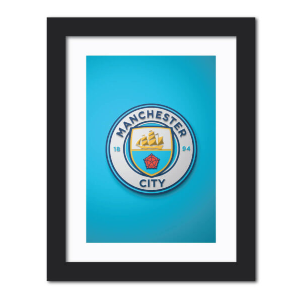 Manchester City Football Club 3D Textured Logo Painting