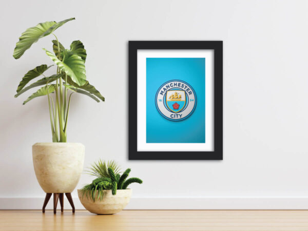 Manchester City Football Club 3D Textured Logo Painting - Image 2