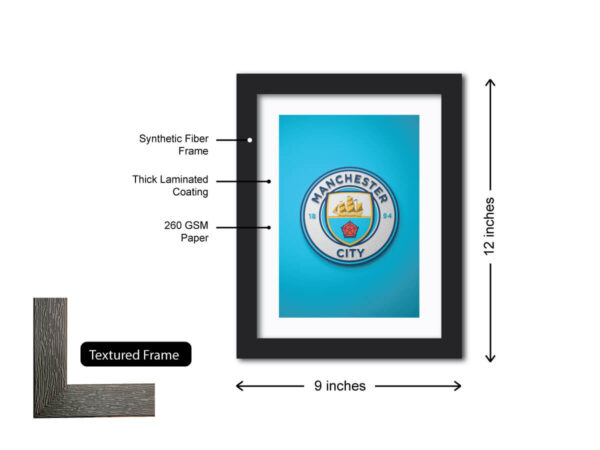 Manchester City Football Club 3D Textured Logo Painting - Image 6