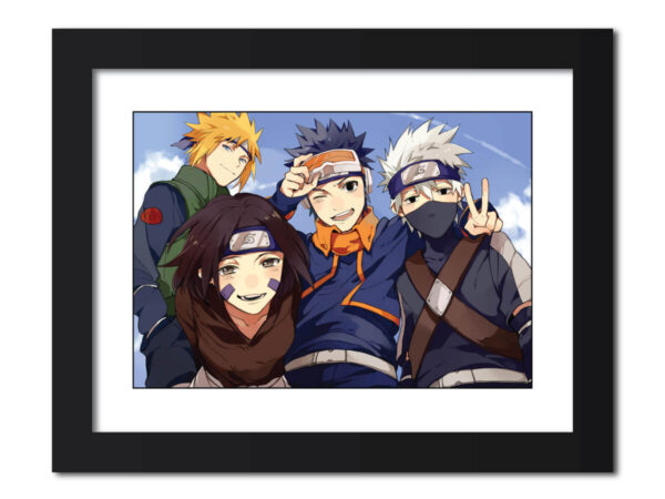 Minato Team 7 Naruto Anime Painting