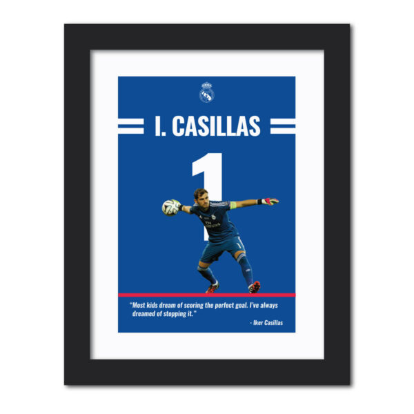 Iker Casillas Real Madrid Football Club Quote Painting