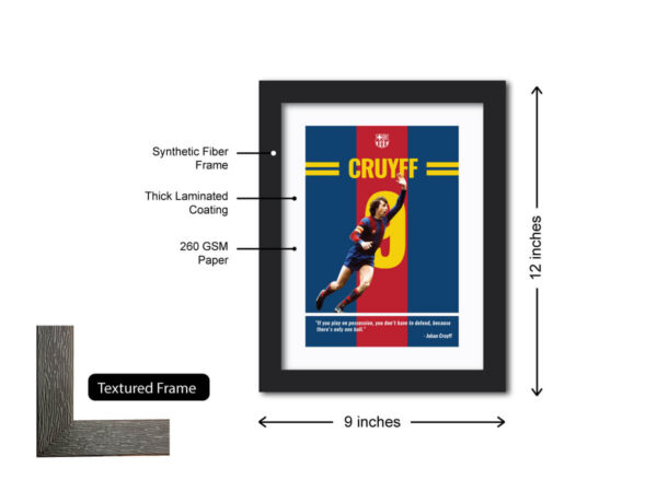 Johan Cruyff FC Barcelona Quote Painting - Image 6