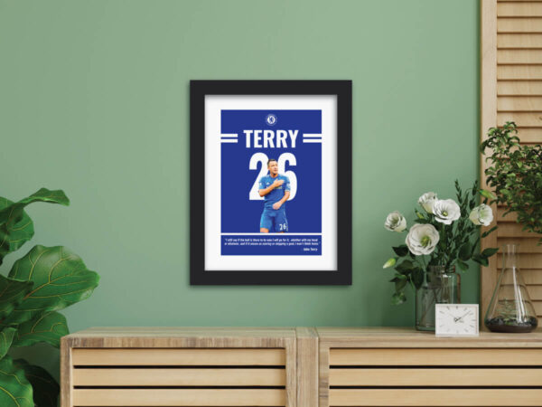 John Terry Chelsea Football Club Quote Painting - Image 3