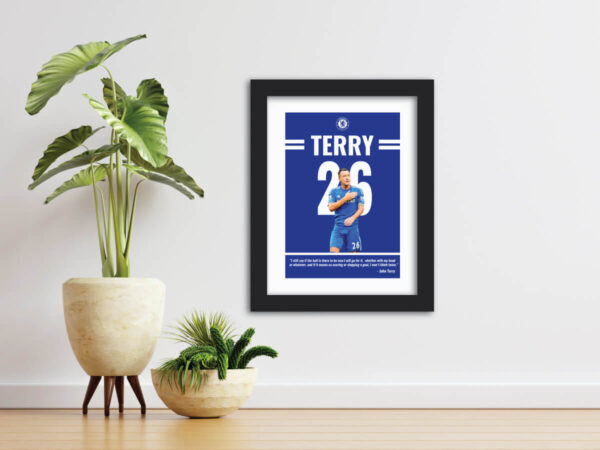 John Terry Chelsea Football Club Quote Painting - Image 2