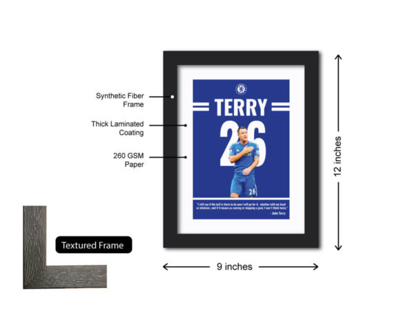 John Terry Chelsea Football Club Quote Painting - Image 6