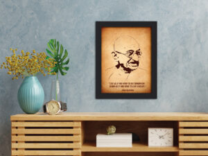 Mahatma Gandhi Laminated Framed Portrait Painting (12inches x 9inches ...