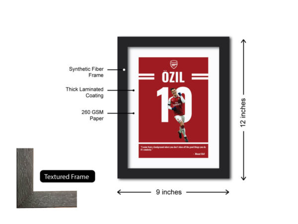 Mesut Ozil Arsenal Football Club Quote Painting - Image 6