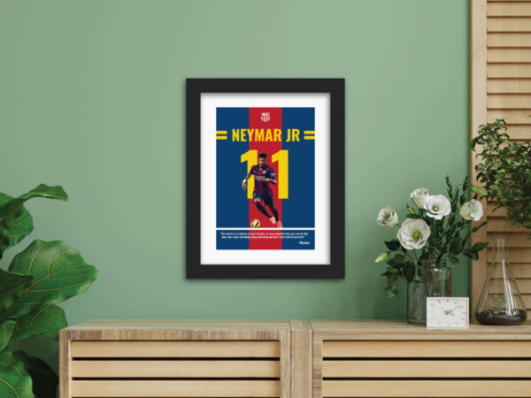 Neymar Jr FC Barcelona Quote Painting - Image 3