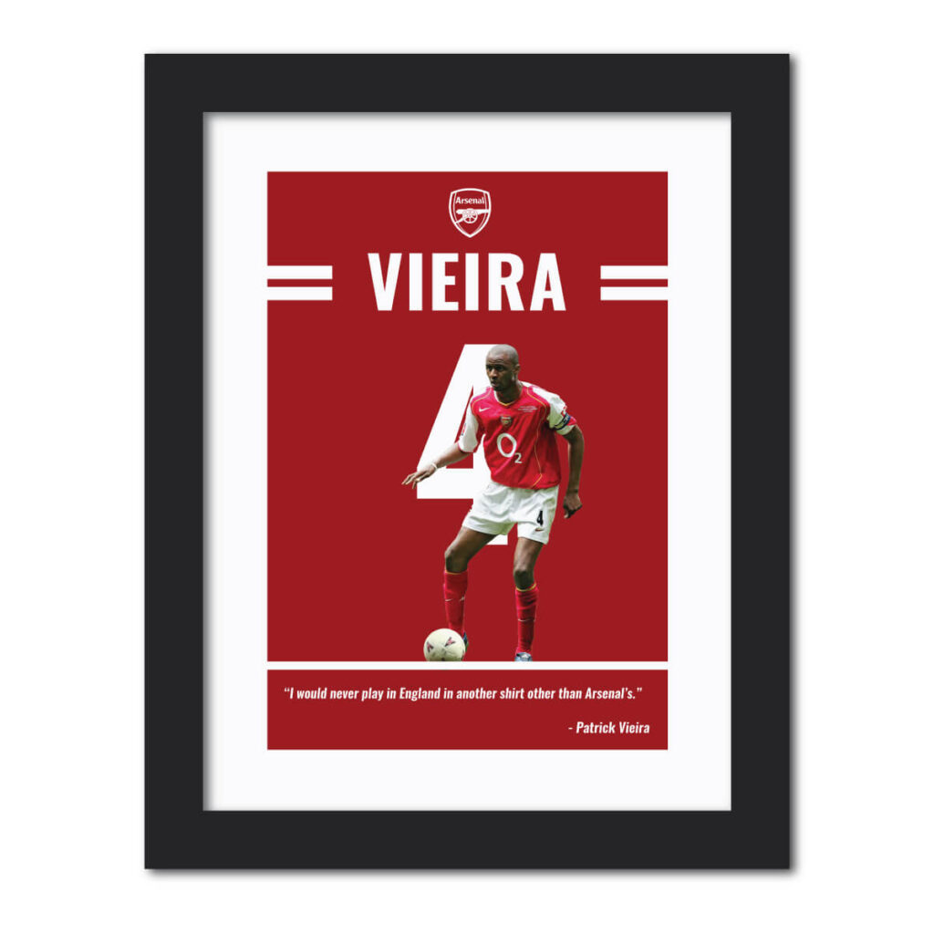 Patrick Vieira Arsenal Football Club Quote Painting