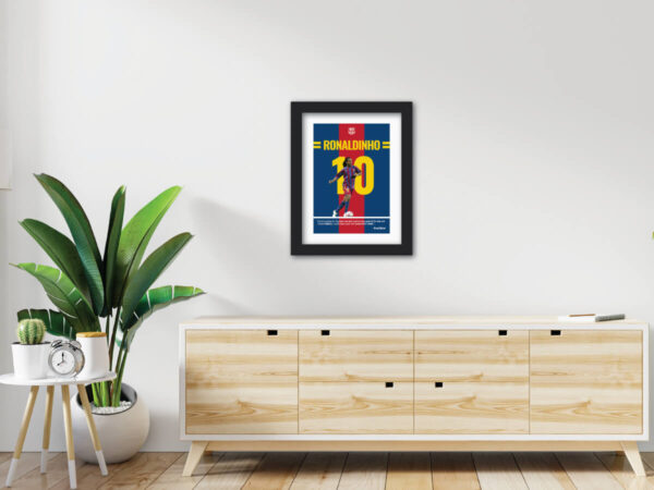 Ronaldinho FC Barcelona Quote Painting - Image 4