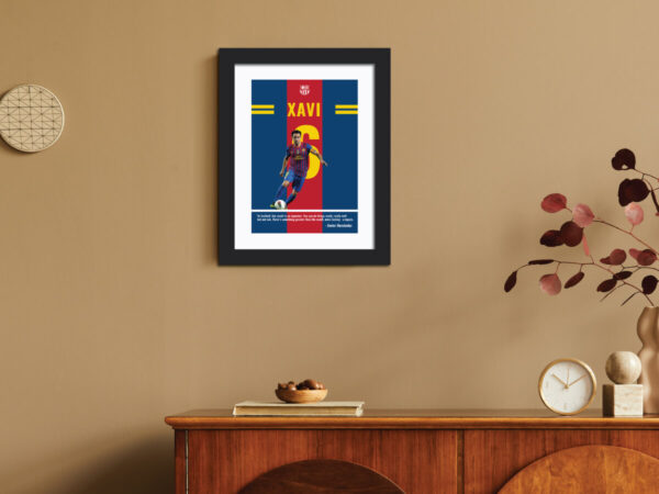 Xavi FC Barcelona Quote Painting - Image 5