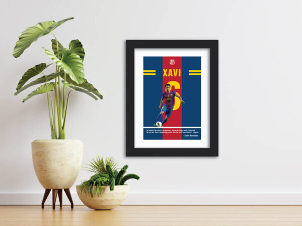 Xavi FC Barcelona Quote Painting - Image 2